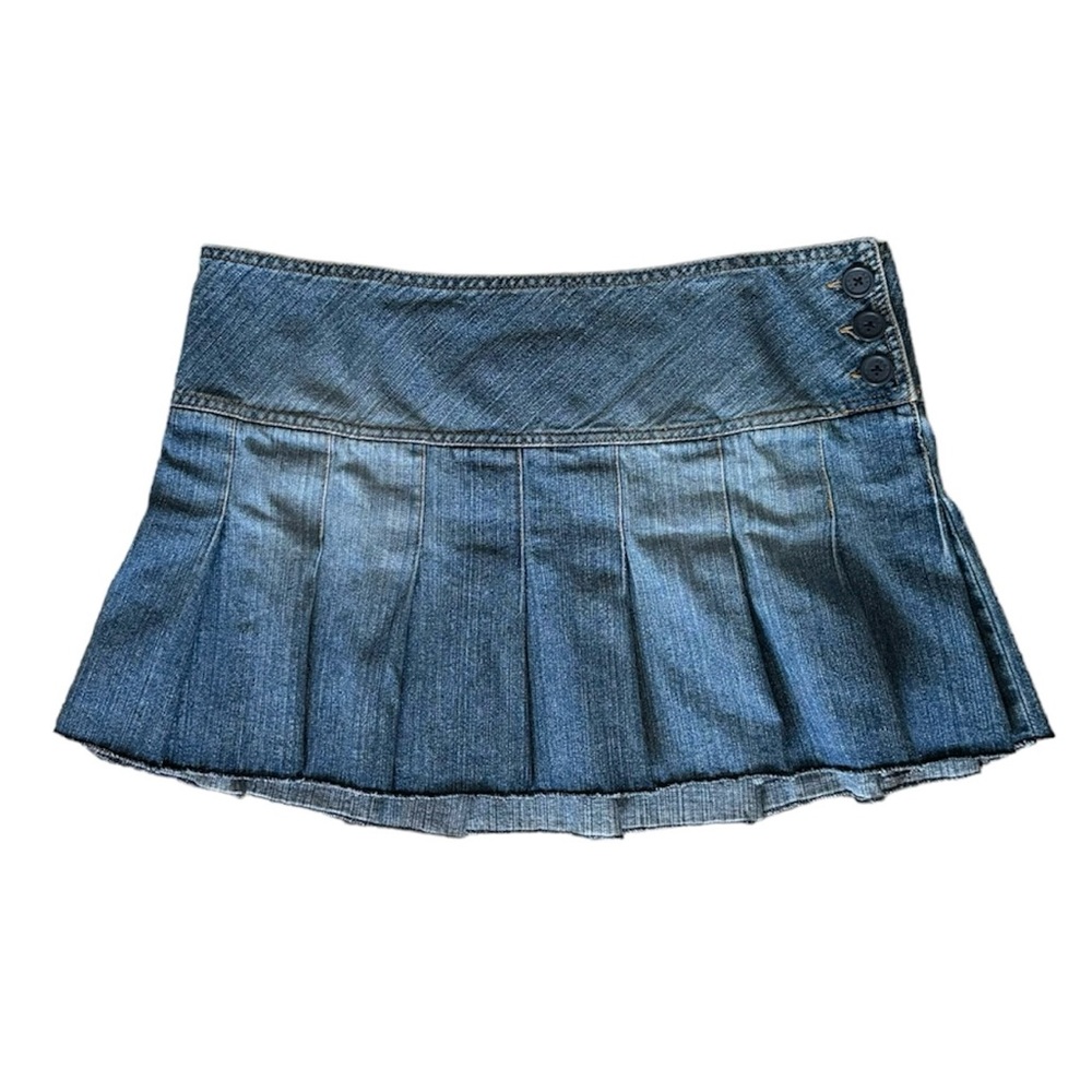 *SOLD* *LISTING IN PROGRESS* Y2K denim lowrise mini skirt
